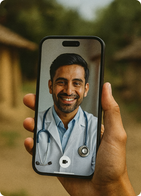 Doctor consultation on mobile